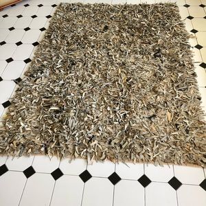 Leather rug